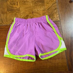 Under Armor Purple and Green Athletic Shorts